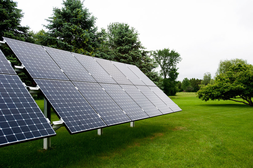 Ground mounted solar panels with SunCommon