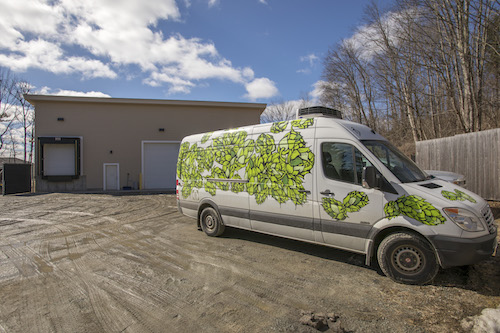 The Alchemist Cannery with the delivery van out front