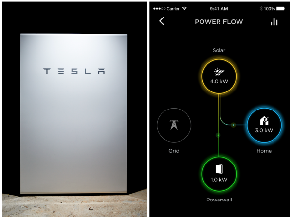 visualizing home energy storage with tesla powerwall and app