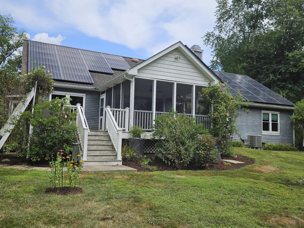 SunCommon residential rooftop solar array in Hopewell Junction New York
