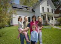 SunCommon Solar family home rooftop solar array Vermont